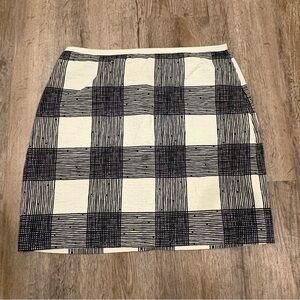 Black and White Checkered Women's Skirt - Madewell 2